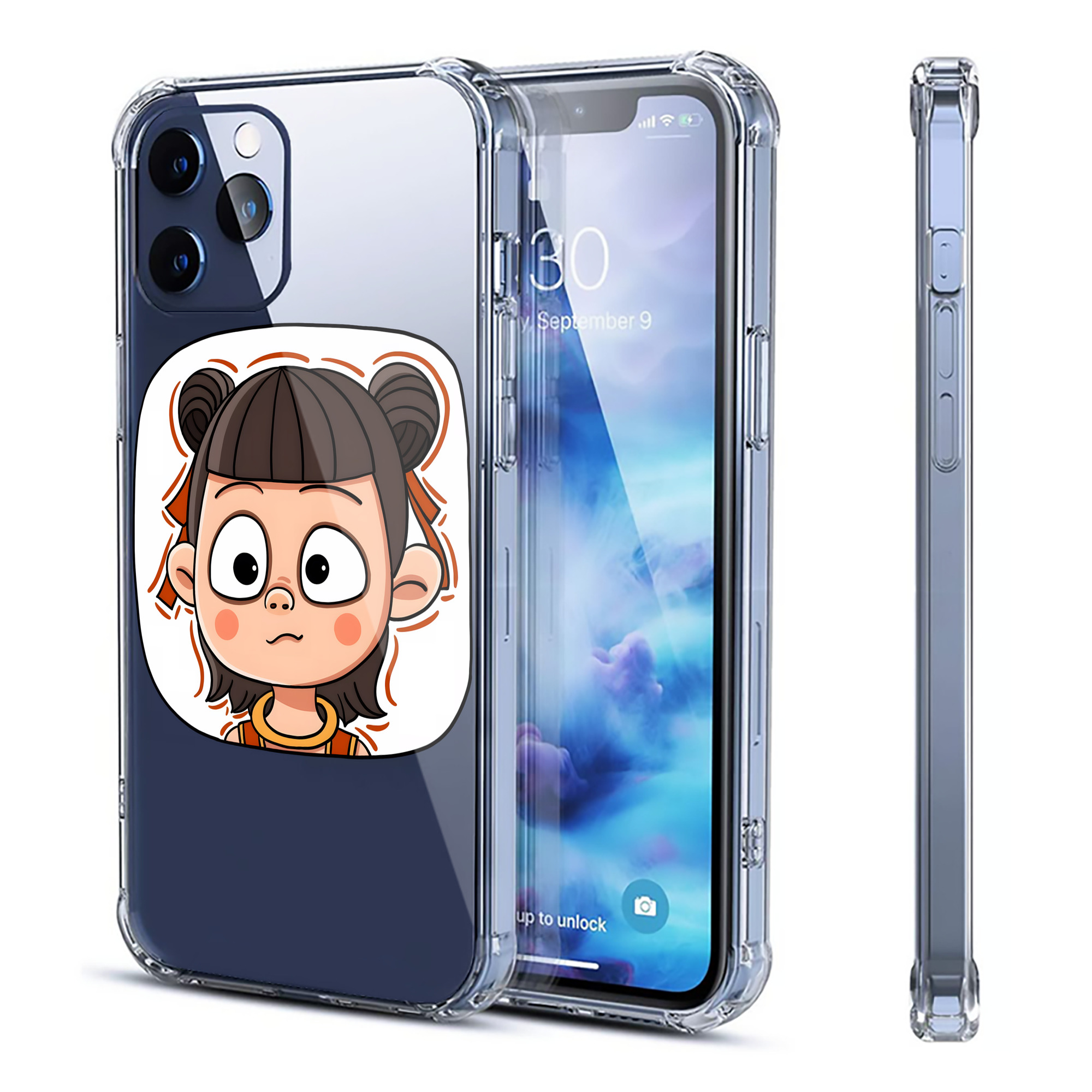 （画像用） Ne Zha 2 ナタ 魔童の大暴れ 【iPhone 12シリーズ対応】透明スマホケース（クリアソフトケース）